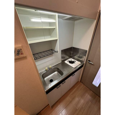 【キッチン】 | ハイドランジェ | １口ガスコンロ付きのキッチンです