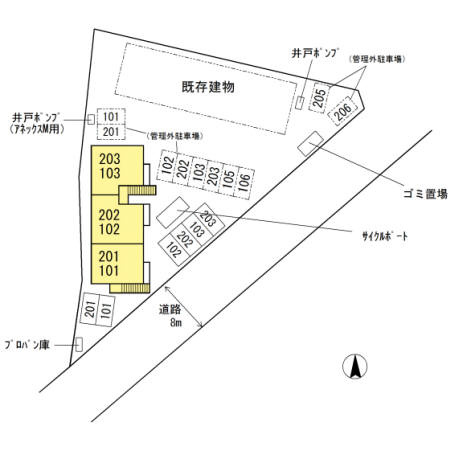アネックスM（アネックスエム）【キャッシュバック対象物件】の区画図