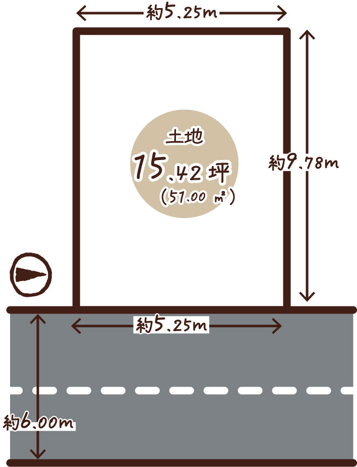 花園内畑町　建築条件無土地