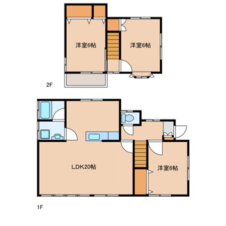 【間取り】 | 中古戸建　岩国市門前町2丁目　