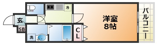 ウエンズ神戸の間取り