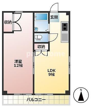 コーポMIKI Ⅰ南棟の間取り