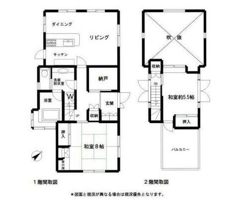 【間取り】 | 大室高原別荘地　戸建
