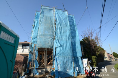 【外観】 | 海老名市下今泉4丁目 新築戸建て 全1棟　【仲介手数料無料】 | ※令和5年11月下旬に撮影
