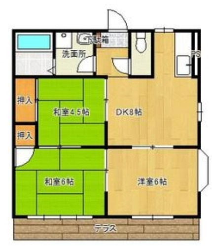 サンビレッジ津福の間取り