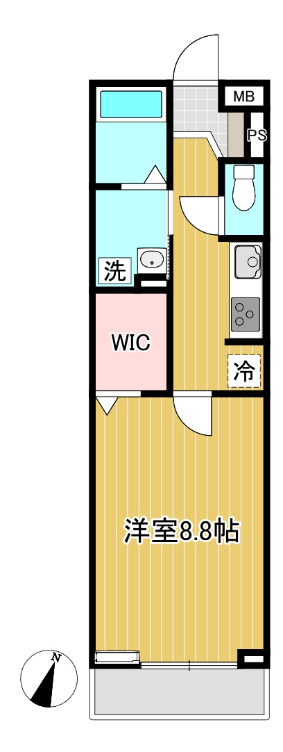 MIELE南越谷の間取り