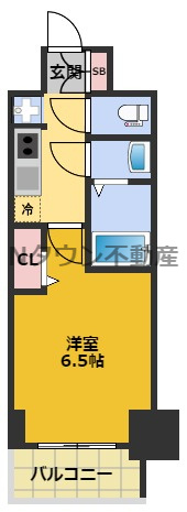 【間取り】 | プレサンス広小路通今池 | 間取りです。