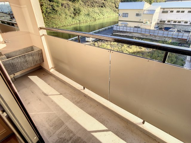 山形市城西町2Kの賃貸マンションのバルコニー