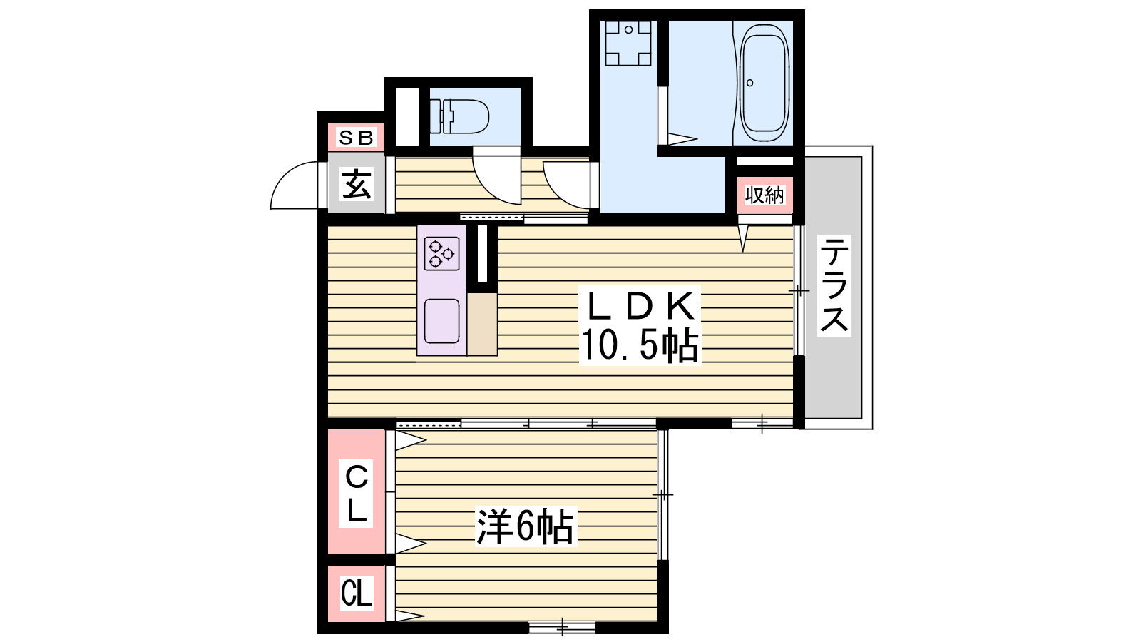 シャロン明石の間取り