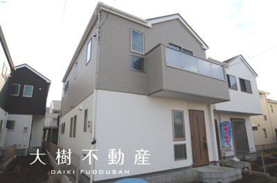 【外観】 | 海老名市国分北２丁目　新築戸建て　全４棟　【仲介手数料無料】 | 建物完成しました！！内見可能です♪※外構はこれからになります（令和6年1月中旬現在）