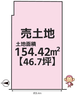 【土地図】 | 高槻市奥天神町2丁目　建築条件付売土地