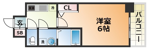 エスリード神戸兵庫駅アクアヴィラの間取り