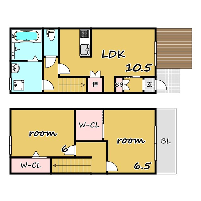maisonette park美園の間取り| ★バルコニー★ シャワー付洗面台★ 追い焚き★ 照明付き★