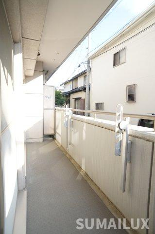 熊本市南区近見４丁目の賃貸マンションのバルコニー
