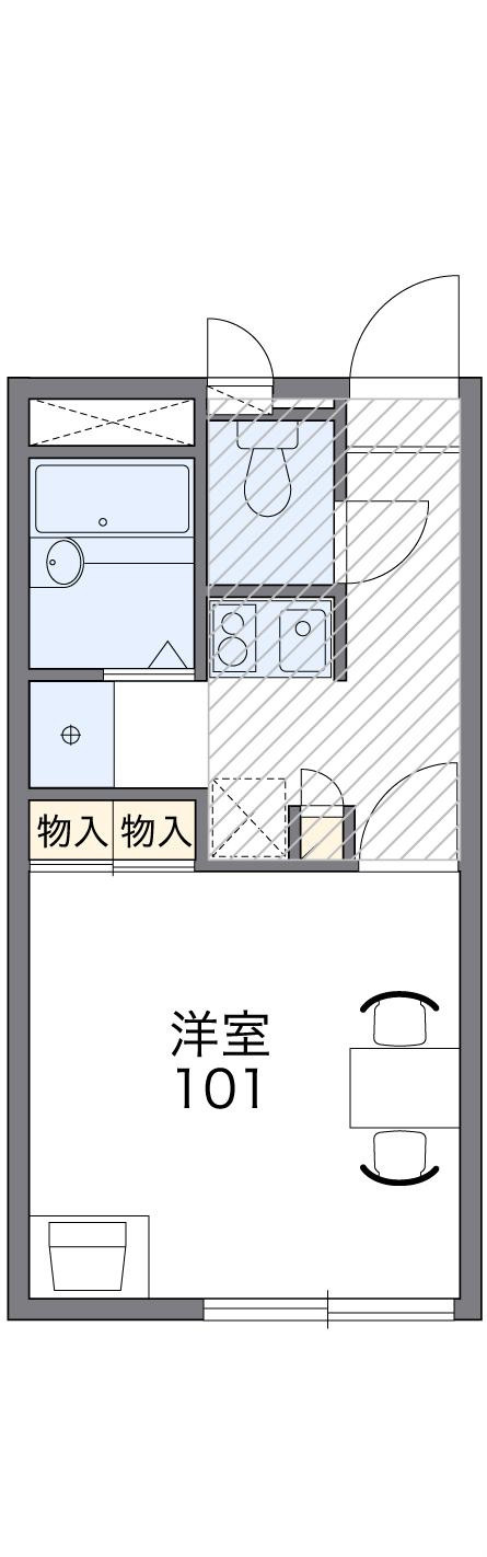 レオパレスリバージュくみの木の間取り