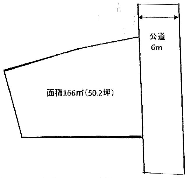 川越市下広谷　建築条件なし売地　東武東上線『鶴ヶ島駅』徒歩27分　【広谷小学区】の土地図