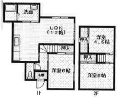 昭和町１丁目戸建ての間取り