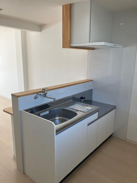 久留米市朝妻町のアパートのキッチン