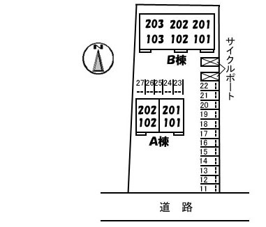 【区画図】 | フォルテコート久万ノ台　Ａ棟