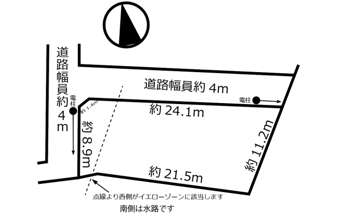 土地　芥見6丁目の土地図