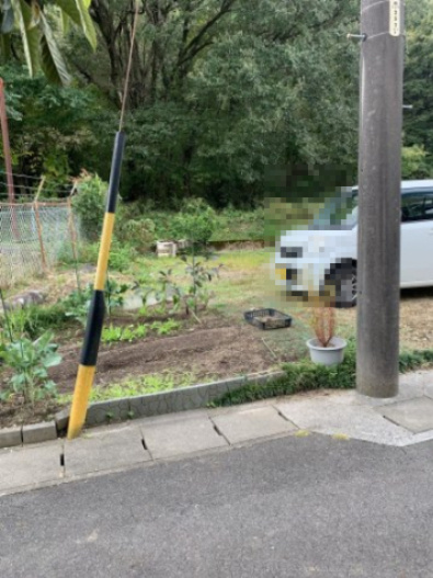土地　芥見6丁目のその他|北側電柱と支線