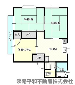 【間取り】 | グリーンハイツ土肥