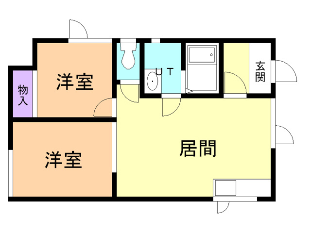 生出アパートの間取り
