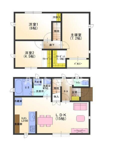 【間取り】 | 平塚ドリームハウスⅢ
