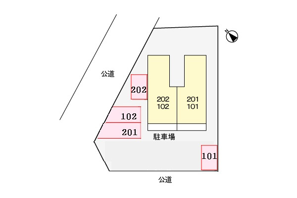 ドミールエスポアの区画図