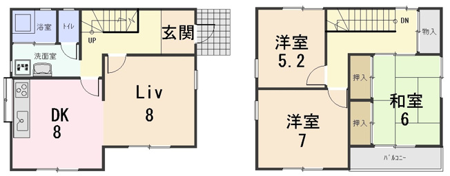 【間取り】 | 矢中貸家