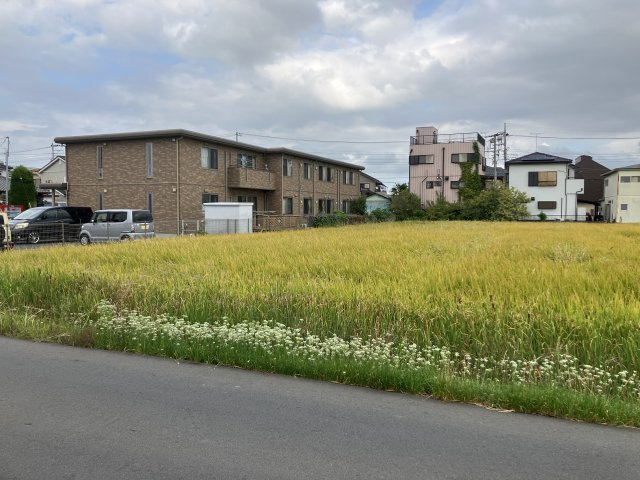 敷地面積１０１坪　売地　越谷市相模町①の外観|現地（2023年10月）撮影　敷地面積１０１坪！有効面積５８坪！建築条件なし売地！