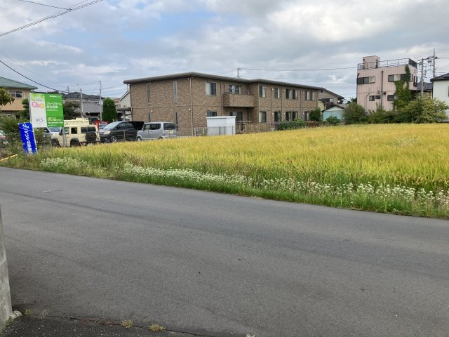 建築条件なし 売地70坪　越谷市相模町の前面道路含む現地写真|現地（2023年10月）撮影　西側約5.7ｍ公道/南側1.8ｍ法定外道路