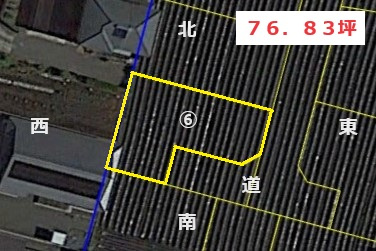 【土地図】 | 売土地：鷹尾三丁目 | 境界はイメージとなります。