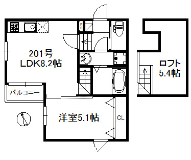 モアメゾン中央公園前の間取り