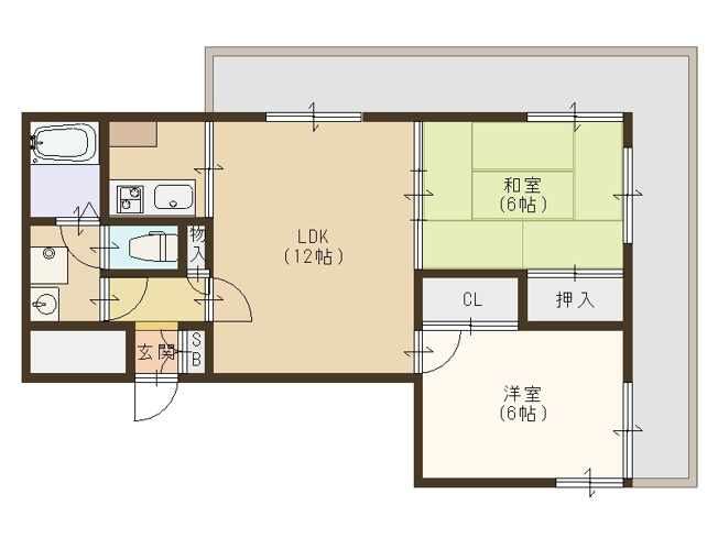 【間取り】 | アーデント北加賀屋
