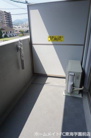 熊本市西区上熊本２丁目の賃貸マンションのバルコニー