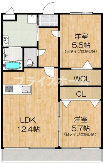 【間取り】 | プレステージ入部