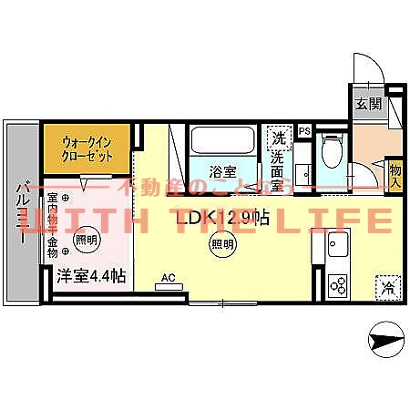 QuattroSoldi（クアトロソルディ）花畑【キャッシュバック対象物件】の間取り