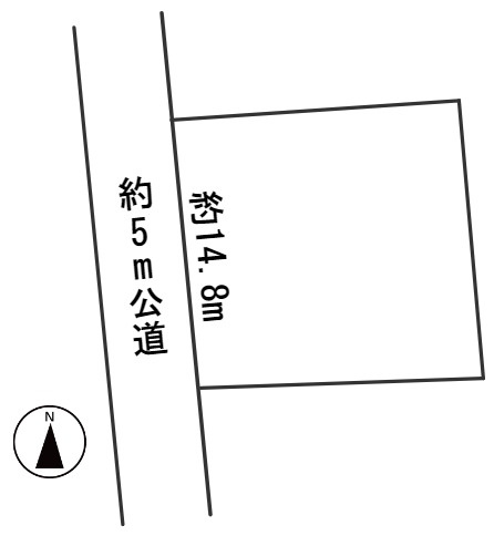 ５７９９９　岐阜市諏訪山土地の区画図