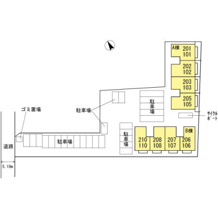 セジュールアルジェント【キャッシュバック対象】の駐車場