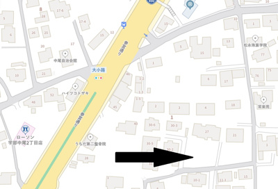 【地図】 | 大小路三丁目土地（約90坪）
