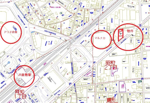 チサンマンション倉敷の地図