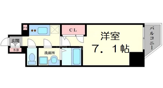 【間取り】 | ララプレイス大阪福島ミラ