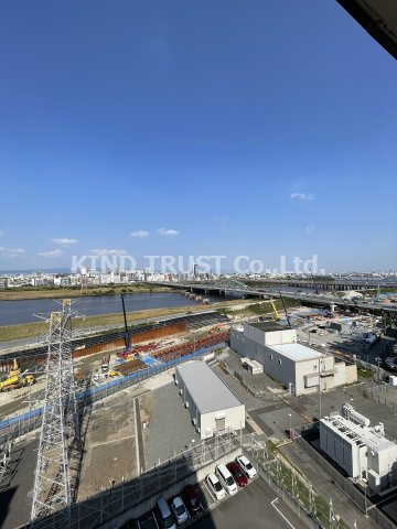 中津リバーサイドコーポB棟の展望