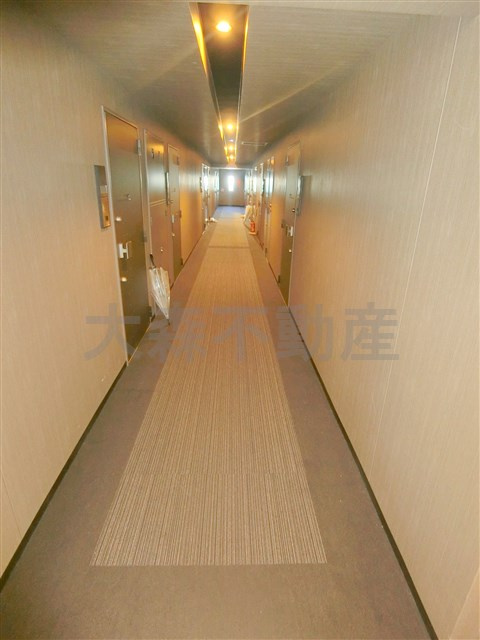 パティーナ大森@仲介手数料最大無料のその他共用部分|共用廊下はカーペット敷きの内廊下　東西に居室があります。