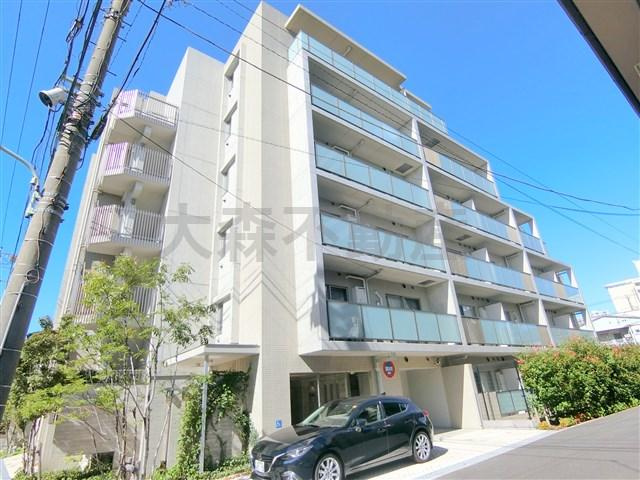 パティーナ大森@仲介手数料最大無料の外観|外観　2015年6月築　RC鉄筋コンクリート造地上6階建て1K～2LDK総戸数57戸Wi-Fiインターネット無料の分譲賃貸マンション　京急本線平和島駅最寄りの東京都大田区大森西1丁目