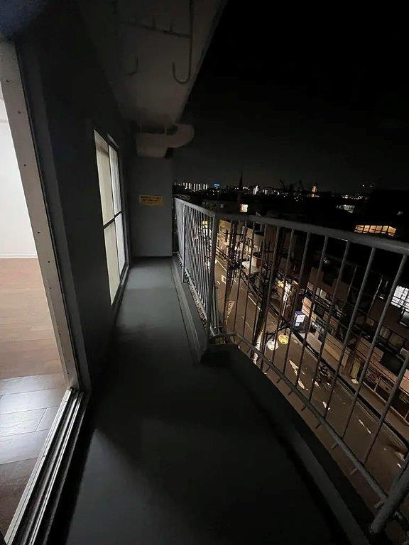 労住かどまハイツの展望|夜の眺望です。