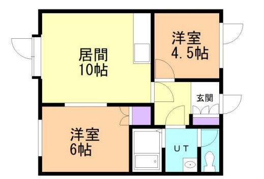 協和アパートの間取り