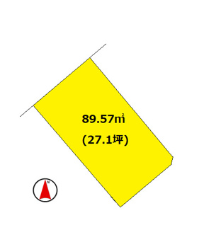 【土地図】 | 物部１丁目売土地(４５０万円)