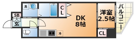 セレニテ神戸ミラクシュッドの間取り